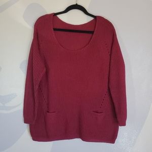 Burgundy sweater